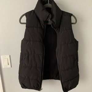 Maternity Black Puffer Vest